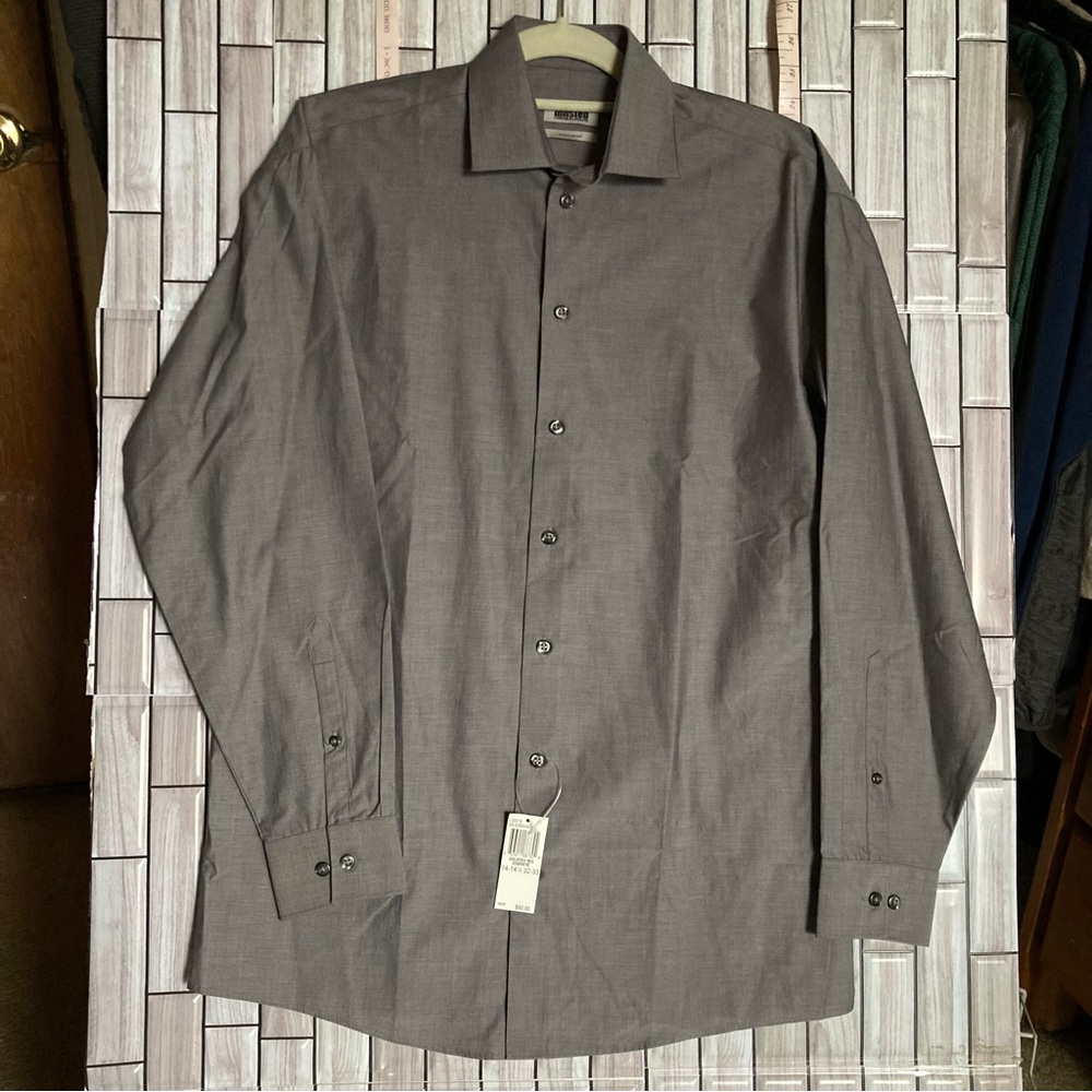 Kenneth Cole Unlisted  Graphite Button down shirt Mens small
